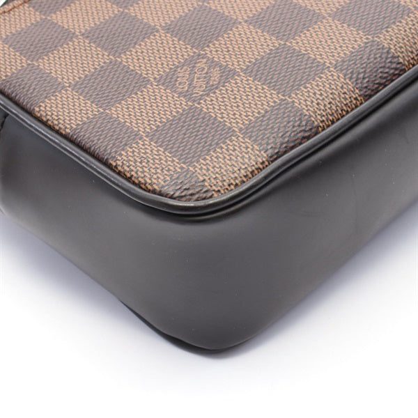 LOUIS VUITTON Damier Pochette Kasai Damier Ebene Clutch Bag N41663