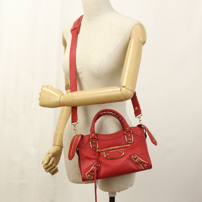 BALENCIAGA Classic Mini City BG94183 Handbag leather / Classic Mini City Women