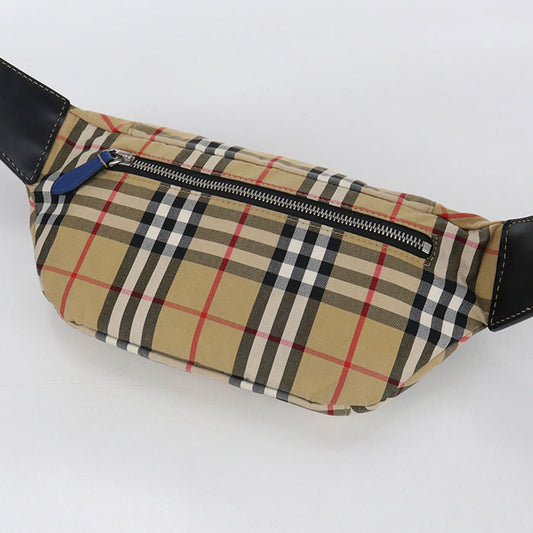 BURBERRY Belt bag Nova Check body bag cotton/polyester Men's