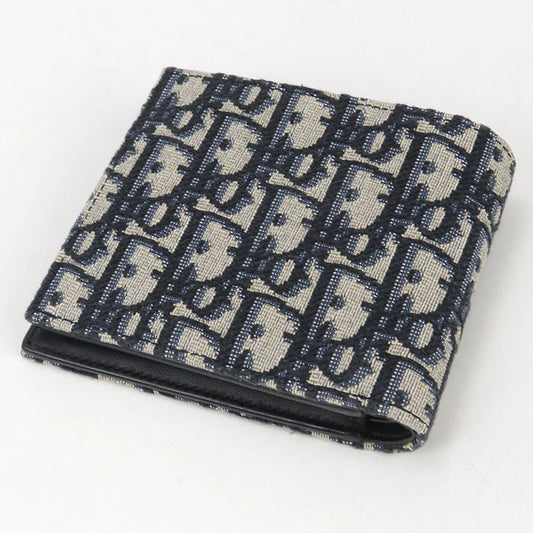 Dior Wallet with coin case Dior Oblique Folded wallet Jacquard Men's