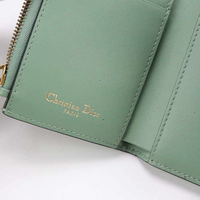 DIOR Lotus Wallet saddle CD96503 Three fold wallet leather / Lotus Wallet Women