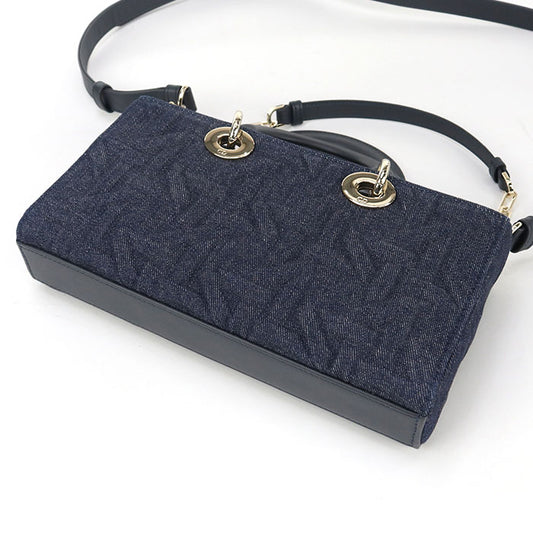 DIOR Medium 2WAY Lady D-Joy M0540 Handbag denim / Calfskin Women