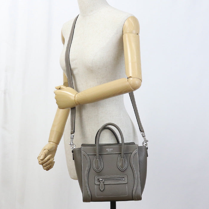 CELINE Luggage nano 18924 Handbag Calfskin Women