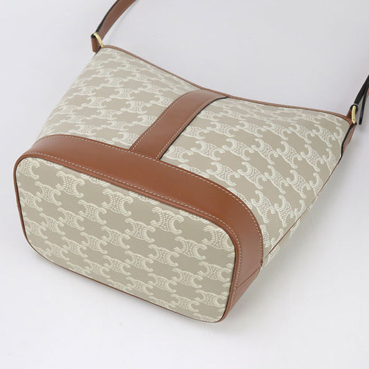 CELINE small bucket Triomphe canvas CE93259 Shoulder bag Calfskin / small bucket Women