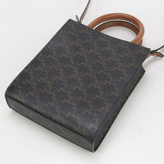 CELINE Mini vertical hippopotamus Triomphe canvas 194372BZK.04LU Tote bag PVC Women