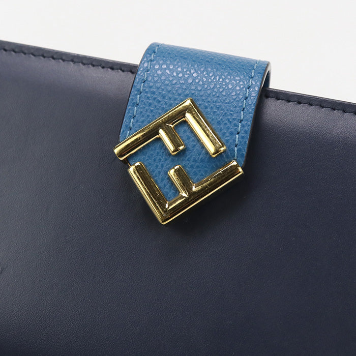 FENDI Continental wallet FF Diamond 8M0492 Long wallet with double fold coin purse leather Women