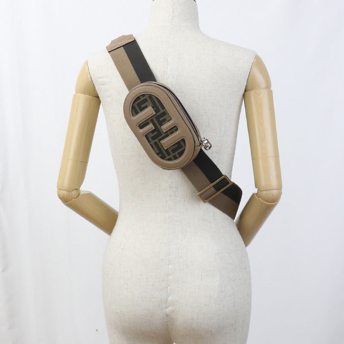 FENDI Olock 8AV416 body bag leather / Jacquard Women