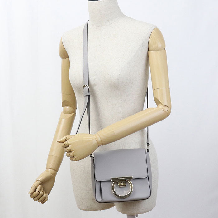 FERRAGAMO Gancini 21 H004 Diagonal shoulder bag leather Women