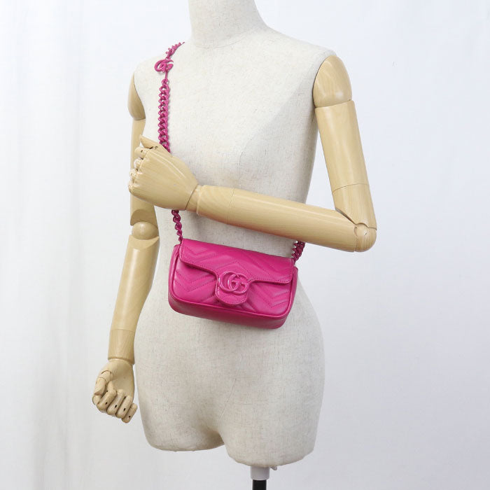 GUCCI Chain Shoulder bag GG Marmont 699757 Shoulder bag / Quilted leather Women