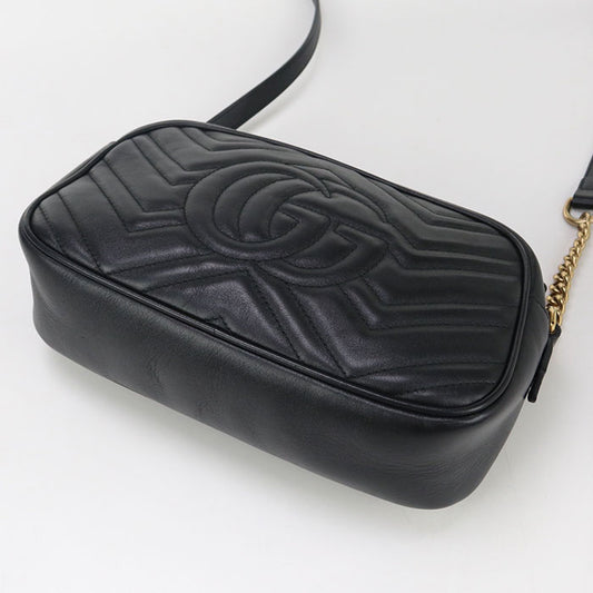 GUCCI Small camera bag GG Marmont GU93094 Shoulder bag leather / Small camera bag Women