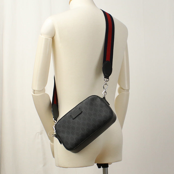 GUCCI GG Supreme 574886 Diagonal shoulder bag PVC / leather Men
