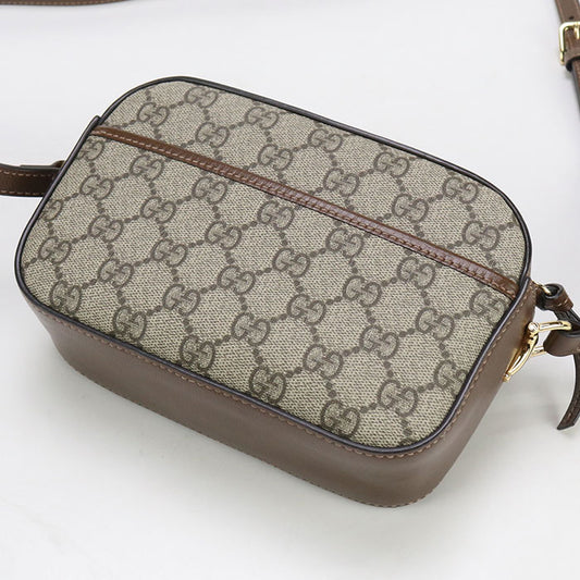 GUCCI Small camera bag Horsebit 1955 760196 Shoulder bag GG Supreme / leather Women