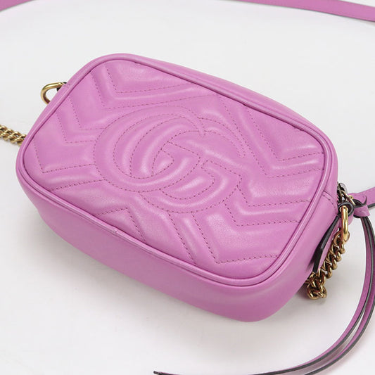 GUCCI Mini camera bag GG Marmont 448065 Diagonal shoulder bag leather Women