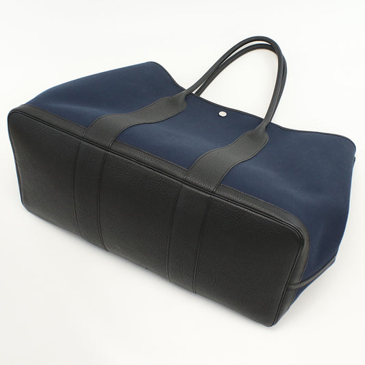 HERMES Garden party GM Tote bag Tower ash / leather Women