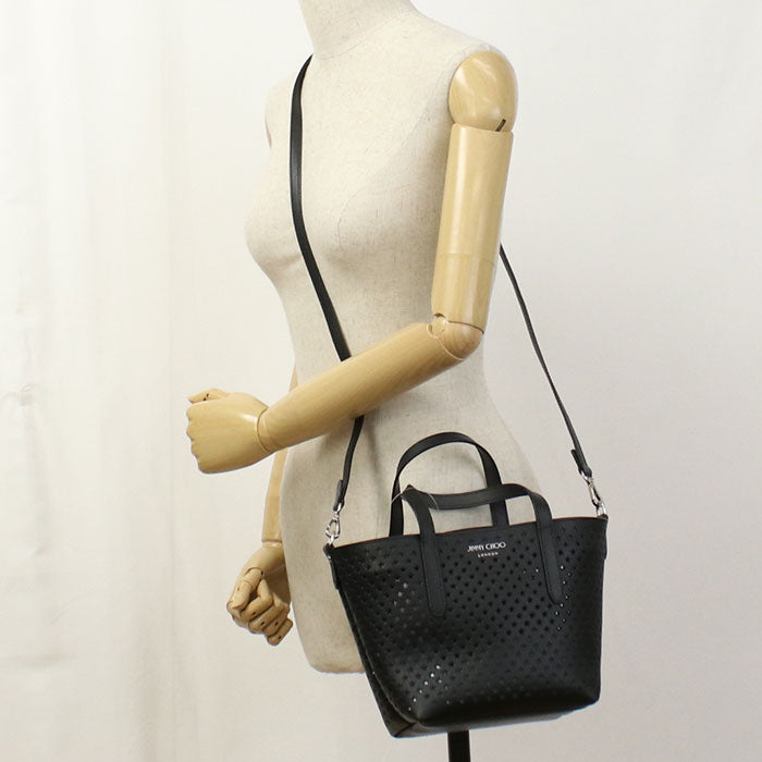 JIMMY CHOO 2WAY Punching Star Handbag leather Women's