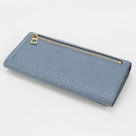 LOEWE Continental wallet Anagram repeat 107.55.F11 Purse folio Calfskin Women
