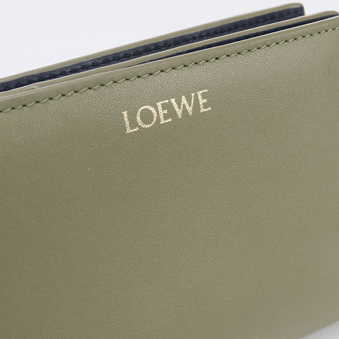 LOEWE Compact wallet knot CEM1NCWX01 Bifold Wallet Calfskin Women's