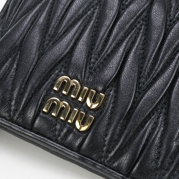 MIUMIU Materasse 5MV204 AFPP F0002 Bifold Wallet leather Women