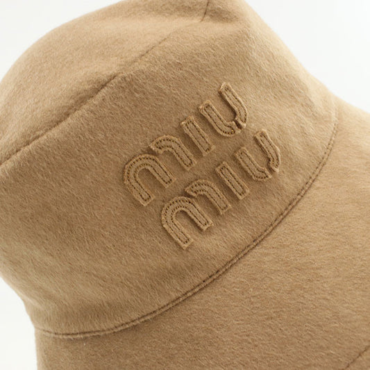 MIUMIU Bucket hat 5HC196 2CP1 hat / Camel 100% Unisex