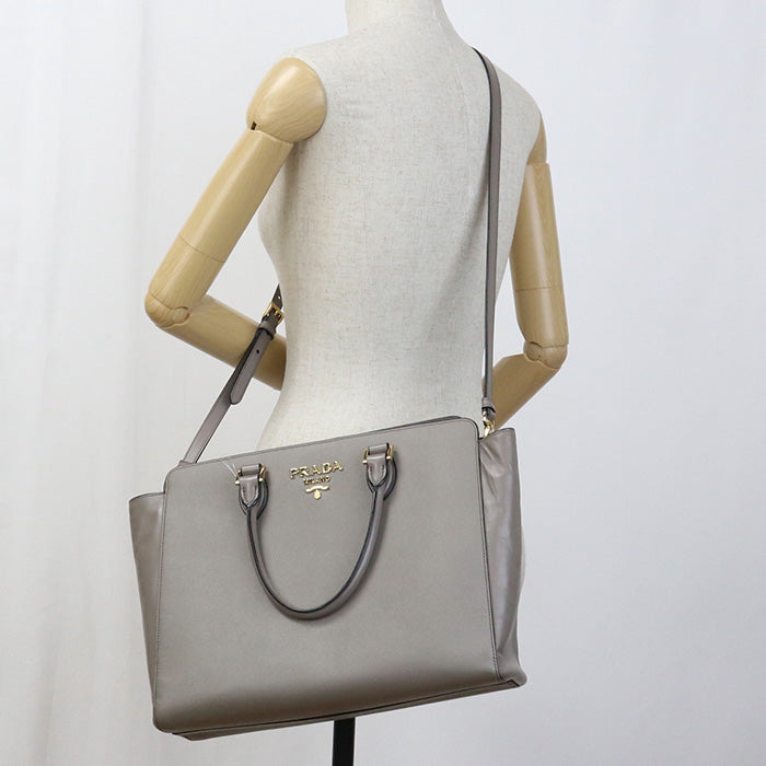 PRADA 2WAY PR90036 Tote bag leather / 2WAYTote bag Women