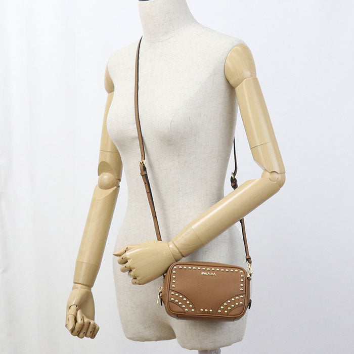 PRADA 2WAYShoulder bag Diagonal shoulder bag leather Women