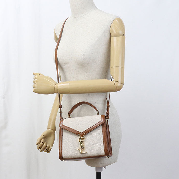 SAINT LAURENT 2WAY handbag Cassandra 623930 Handbag canvas / leather Women