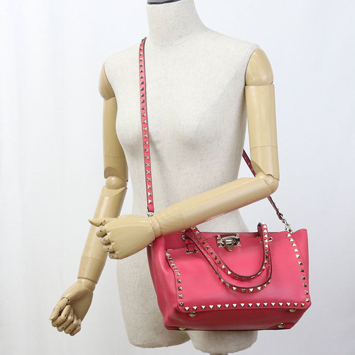 Valentino 2WAY Rock studs Tote bag leather Women