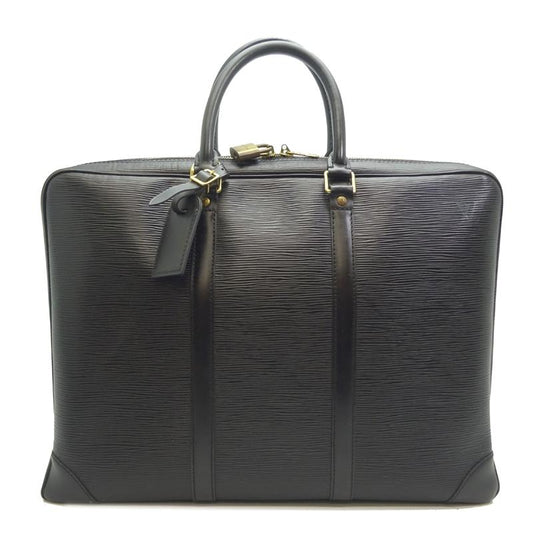 LOUIS VUITTON 正品复古公文包 Porte-Documents Voyage Epi 黑色 M59162