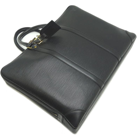 LOUIS VUITTON 正品复古公文包 Porte-Documents Voyage Epi 黑色 M59162