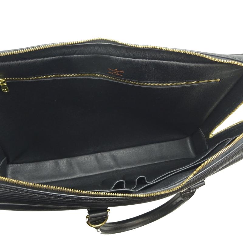 LOUIS VUITTON Authentic Vintage Briefcase Porte-Documents Voyage Epi Black M59162