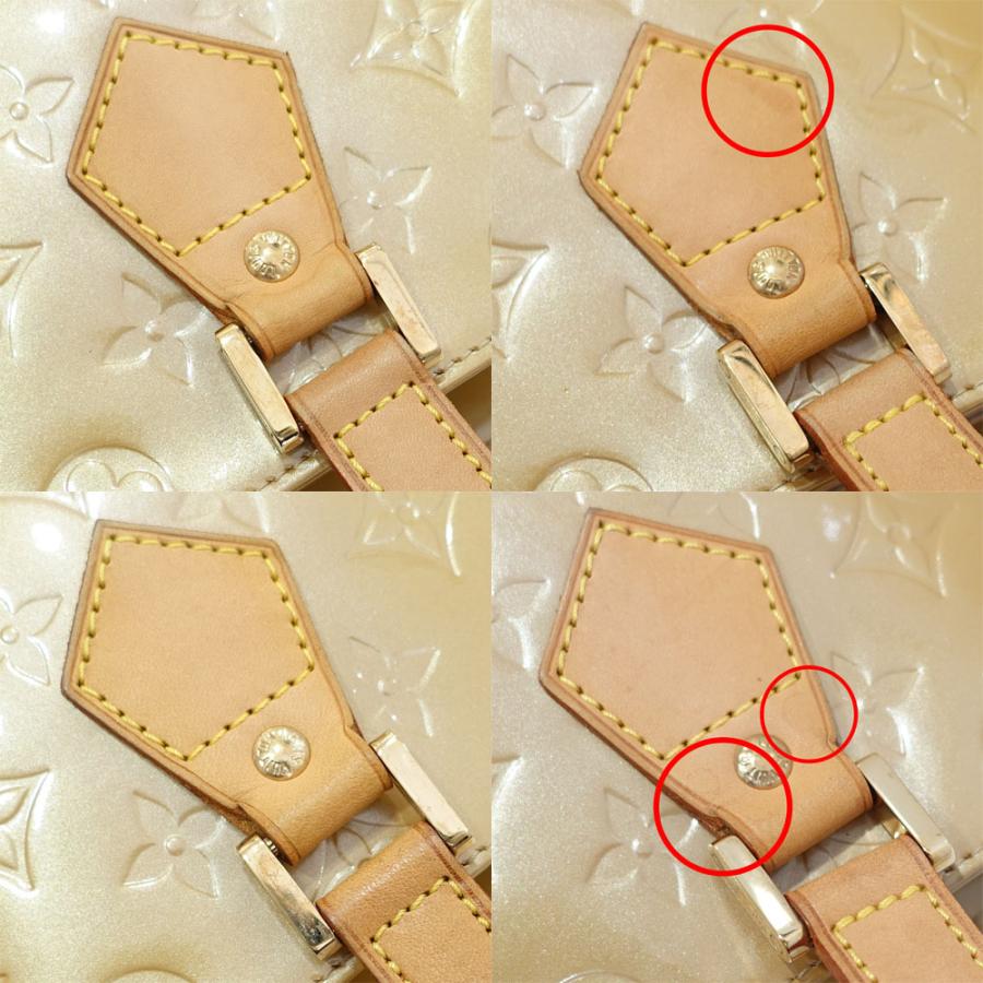 LOUIS VUITTON Authentic Vintage Houston Vernis M91004 Beige Handbag
