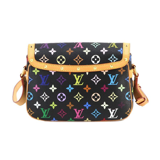 LOUIS VUITTON 正品复古 Monogram 多色 Sologne 单肩包 黑色 M92639