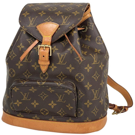 LOUIS VUITTON Authentischer Vintage Montsouris MM Rucksack Daypack Rucksack Monogramm Braun M51136