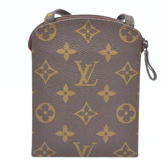 LOUIS VUITTON Authentische Vintage Pochette Secre Monogramm Canvas Braun Umhängetasche Pochette Beutel