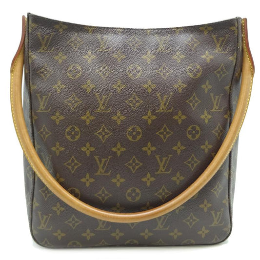 LOUIS VUITTON Authentische Vintage LV Looping GM M51145 Schultertasche Monogramm Braun Damen