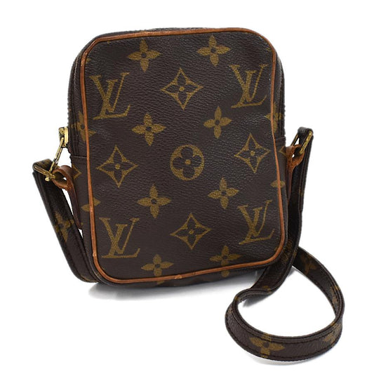 LOUIS VUITTON Authentische Vintage Mini Danube Umhängetasche M45268 Monogramm Braun
