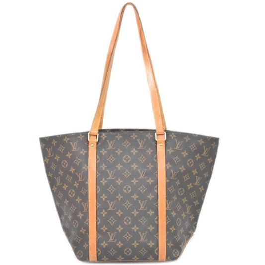 LOUIS VUITTON Authentische Vintage Sac Shopping Monogramm Umhängetasche Einkaufstasche Braun M51108