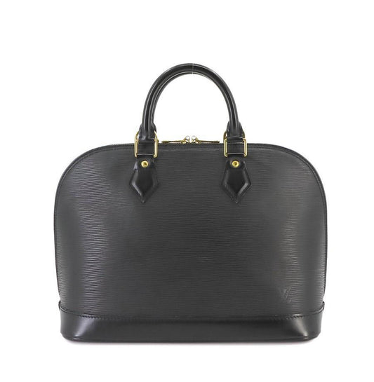 LOUIS VUITTON 正品复古 Epi Alma PM 手提包 黑色皮革 M52142 金色五金配件