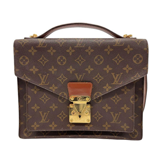 路易威登正品复古商务包 Monceau Monogram