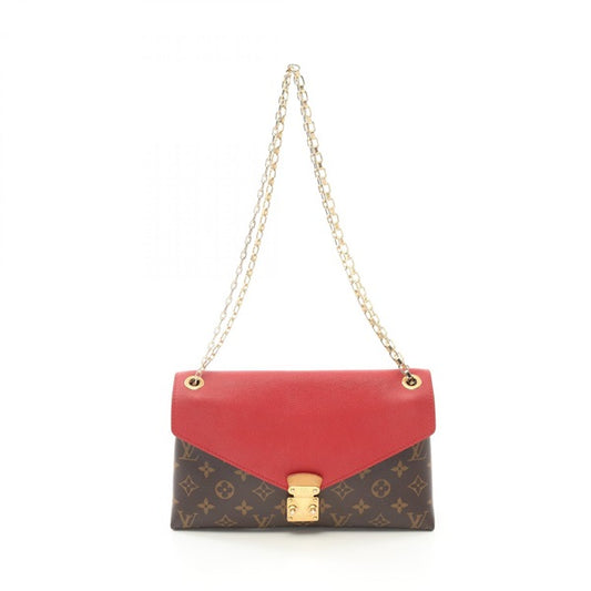LOUIS VUITTON Monogram Pallas Chain Monogram Cerise Shoulder Bag M41201