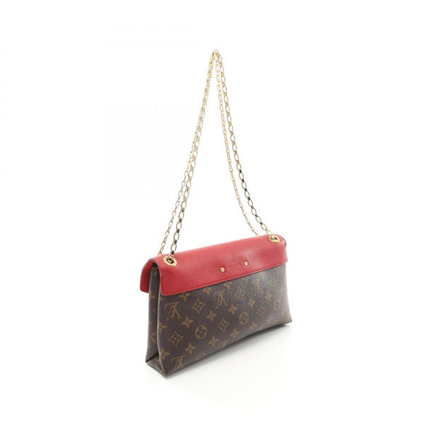 LOUIS VUITTON Monogram Pallas Chain Monogram Cerise Shoulder Bag M41201