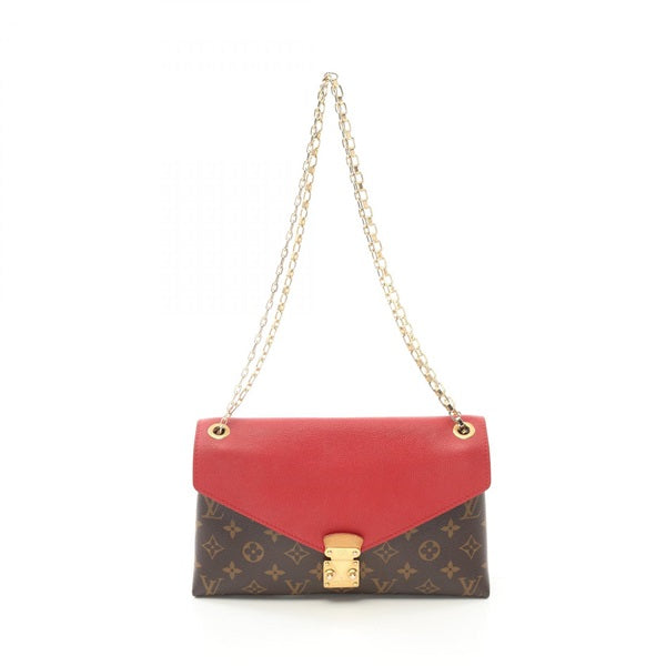 LOUIS VUITTON Monogram Pallas Chain Monogram Cerise Shoulder Bag M41201