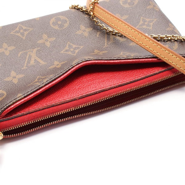 LOUIS VUITTON Monogram Pallas Clutch Handbag M41638