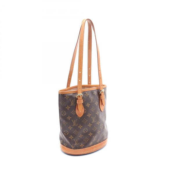 LOUIS VUITTON Monogram Bucket PM Handbag M42238