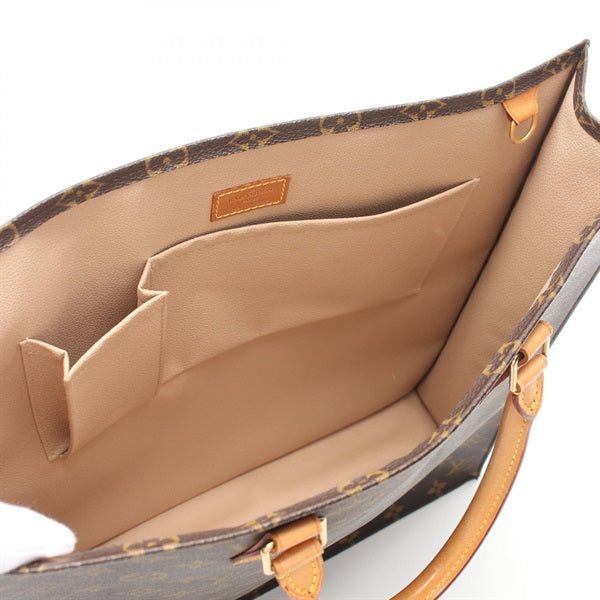 LOUIS VUITTON Monogram Sac Plat Tote Bag M51140
