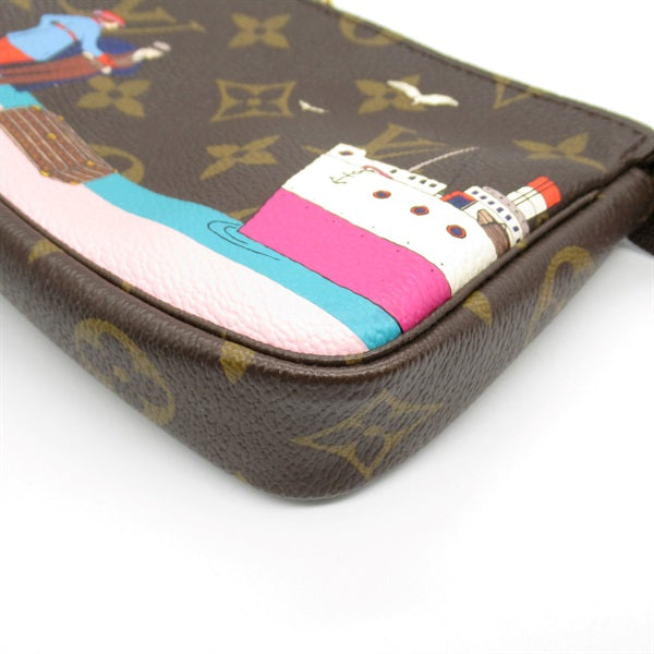 LOUIS VUITTON Monogram Mini Pochette Accessoires Accessories Pouch (with Handle) Bag M62141