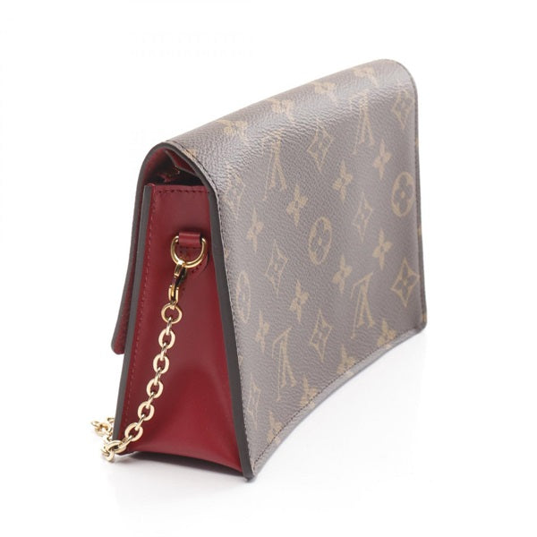 LOUIS VUITTON Monogram Portefeuille Fleur Chain Monogram Fuchsia Shoulder Bag M69578