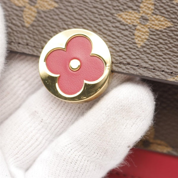 LOUIS VUITTON Monogram Portefeuille Fleur Chain Monogram Fuchsia Shoulder Bag M69578