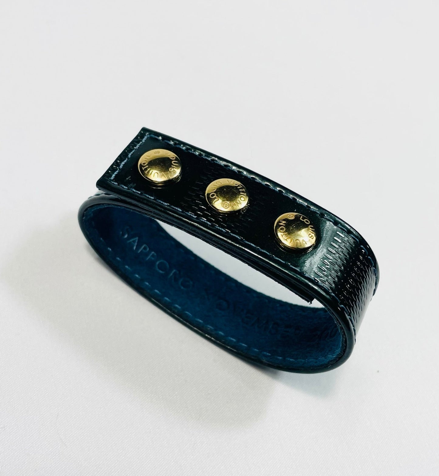 LOUIS VUITTON Authentic VIP Bracelet Sapporo Japan 2001 Damier Vernis