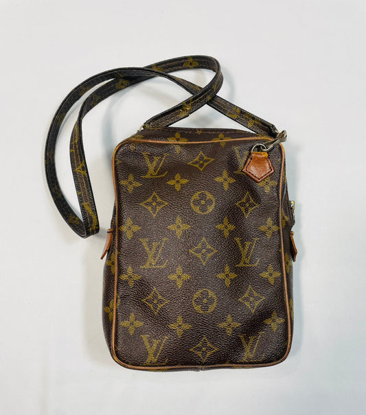 LOUIS VUITTON Monogramm Authentische Vintage Umhängetasche Video-poche
